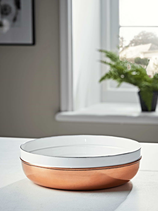 Dipped Copper Enamel Bowl