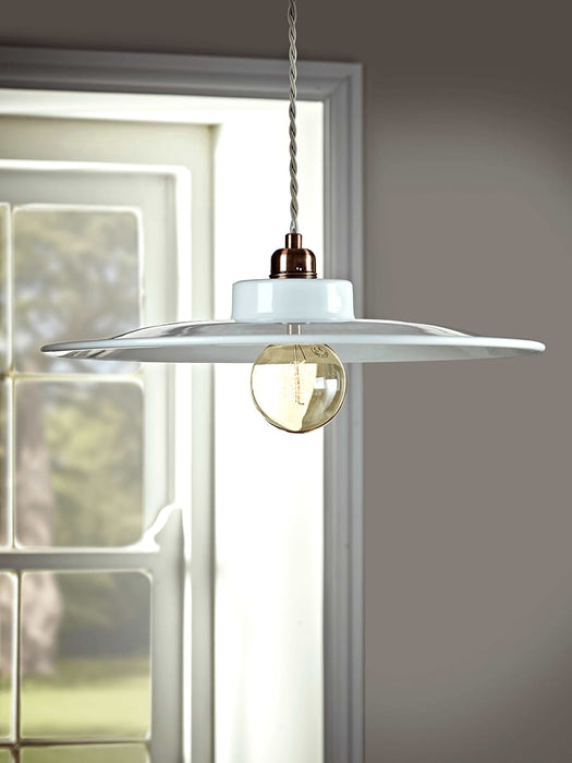 White Flat Metal Shade