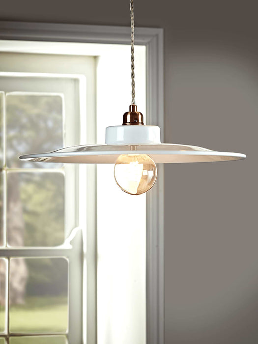 White Flat Metal Shade