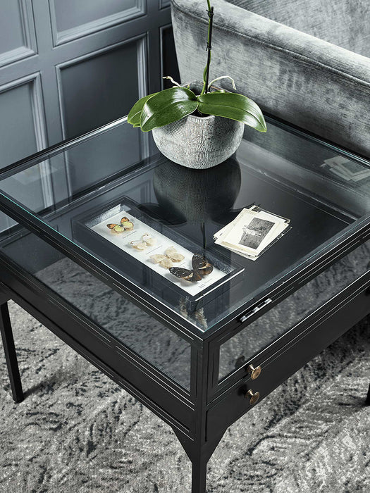 Glass Display Table - Black