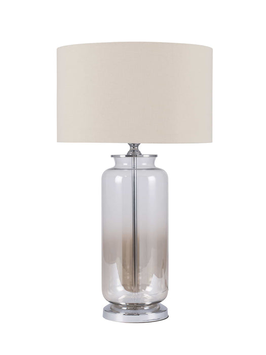 Soft Gold Smoke Glass Table Lamp