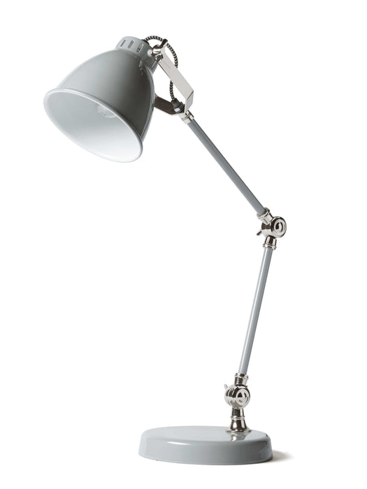 Nova Desk Lamp - Grey & Nickel