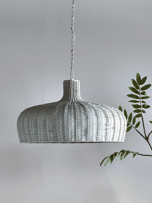 Rattan Pendant - Grey