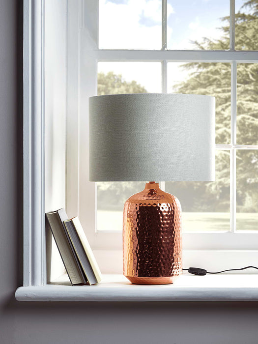 Hammered Table Lamp - Copper