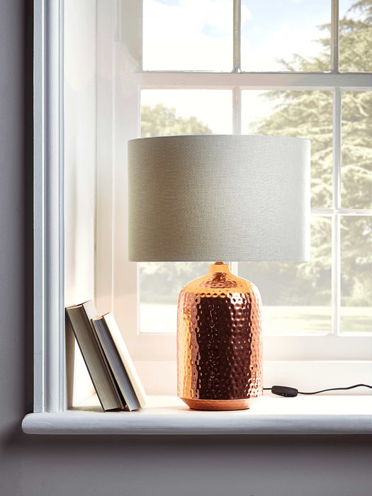 Hammered Table Lamp - Copper
