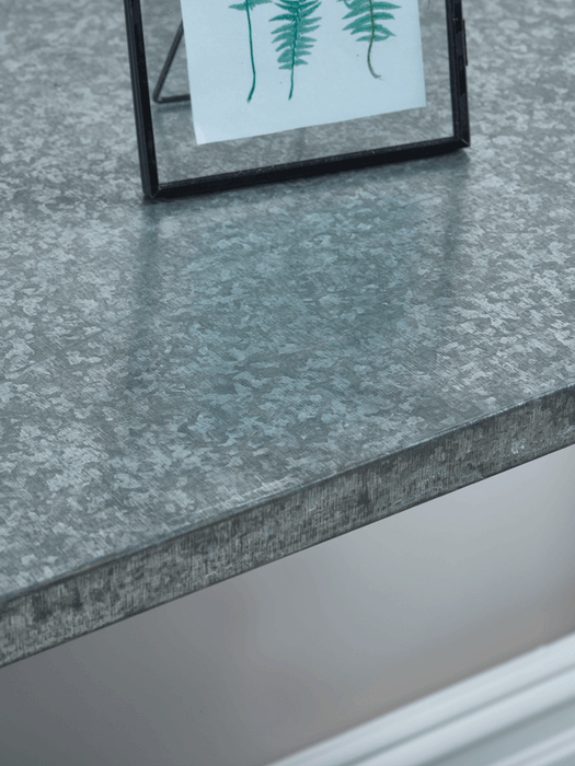 Zinc Topped Industrial Console