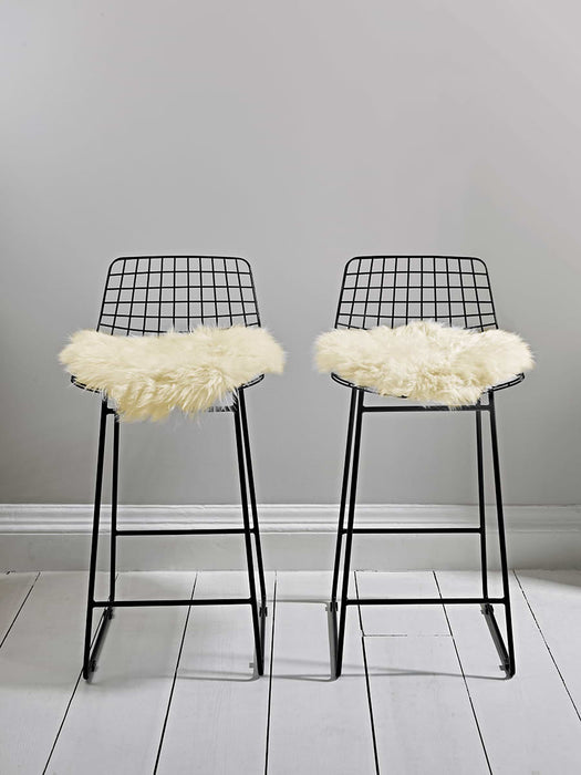 Sumptuous Sheepskin Seat Pad - Ivory