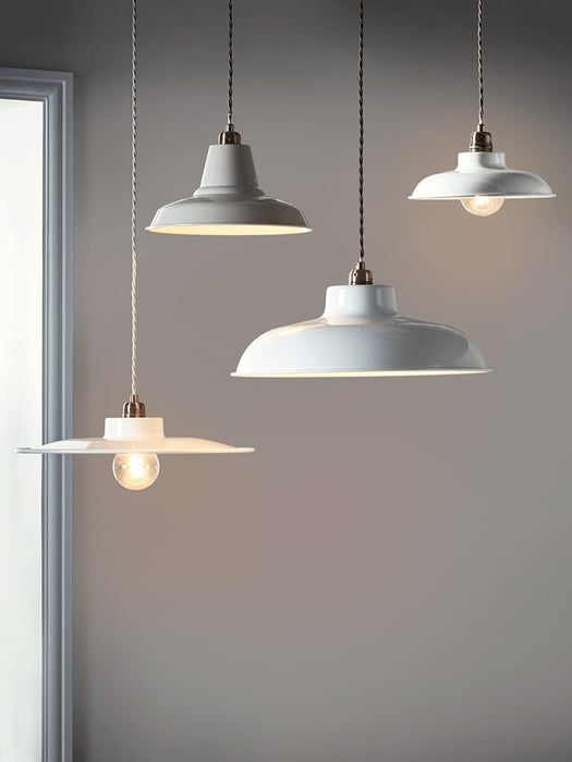 White Flat Metal Shade