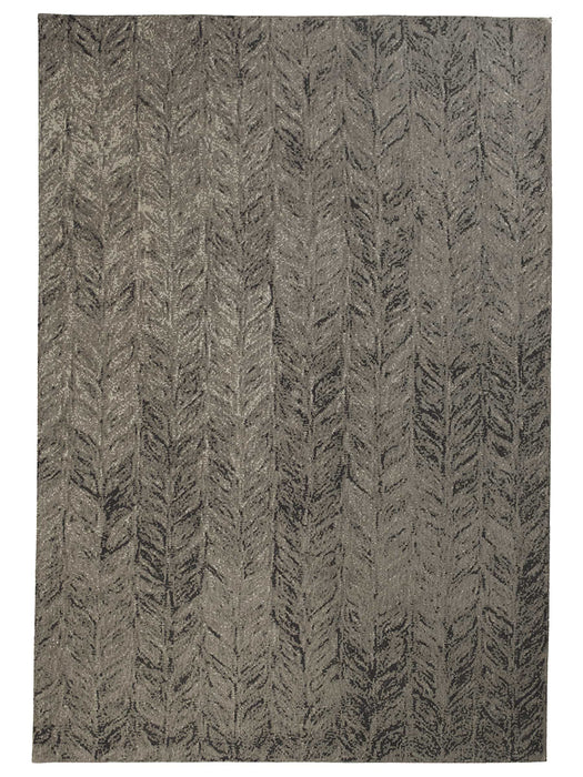 Grey Leaves Rug