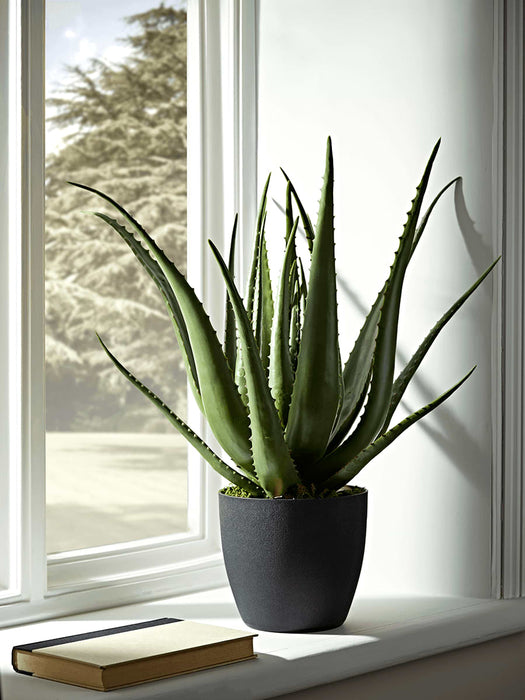Faux Potted Aloe - Large