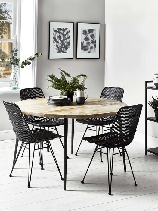 Industrial Mango Table - Natural Wood