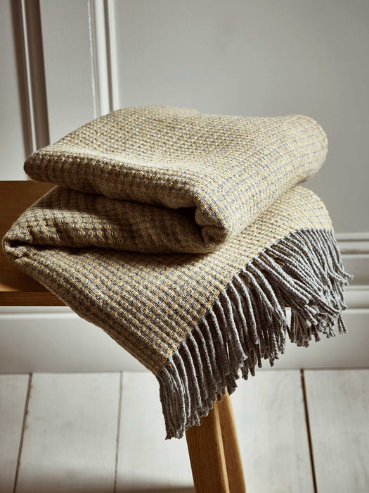 Merino Throw - Mustard