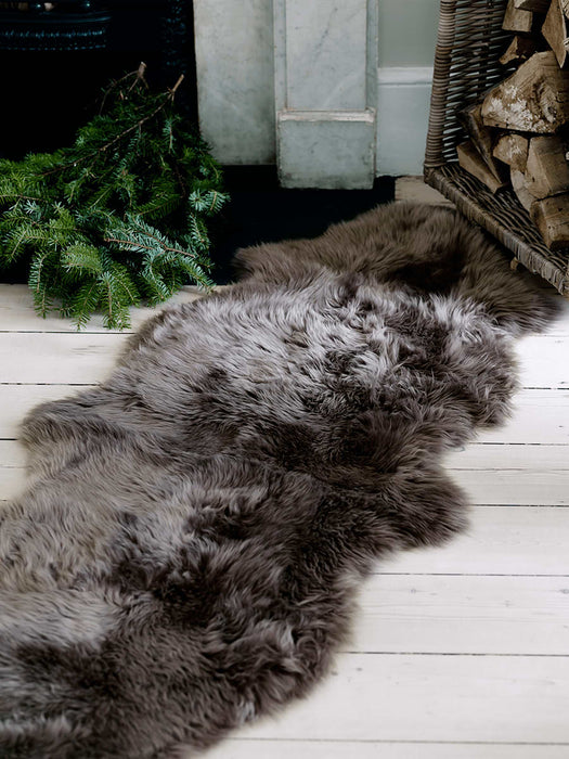 Sumptuous Sheepskin Double Rug - Mink
