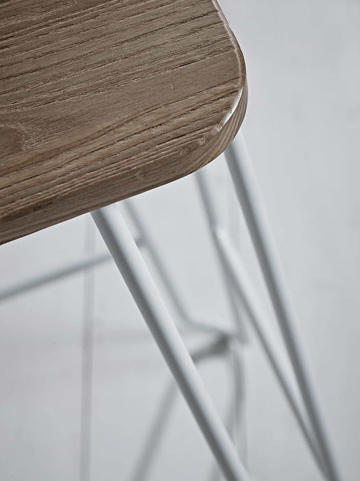White Hairpin Bar Stool