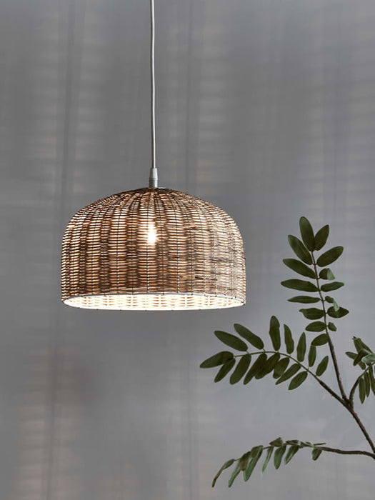 Rattan Dome Pendant