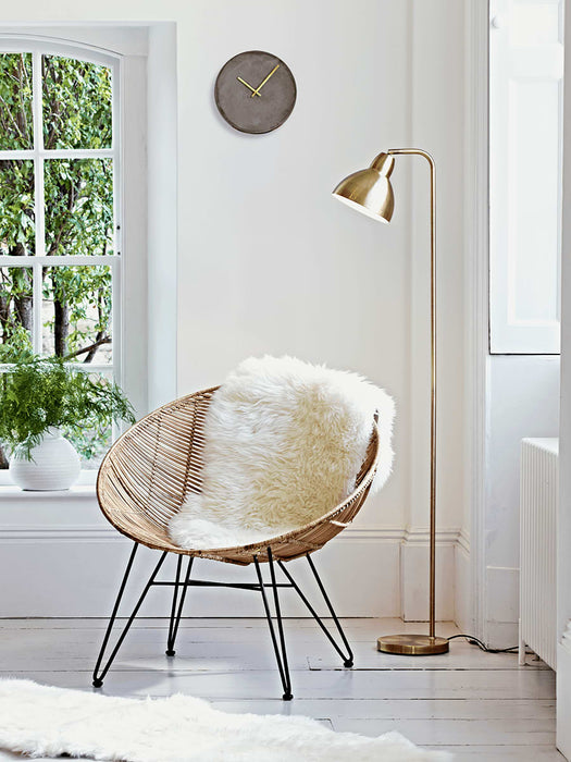 Flat Rattan Occasional Chair - Natural