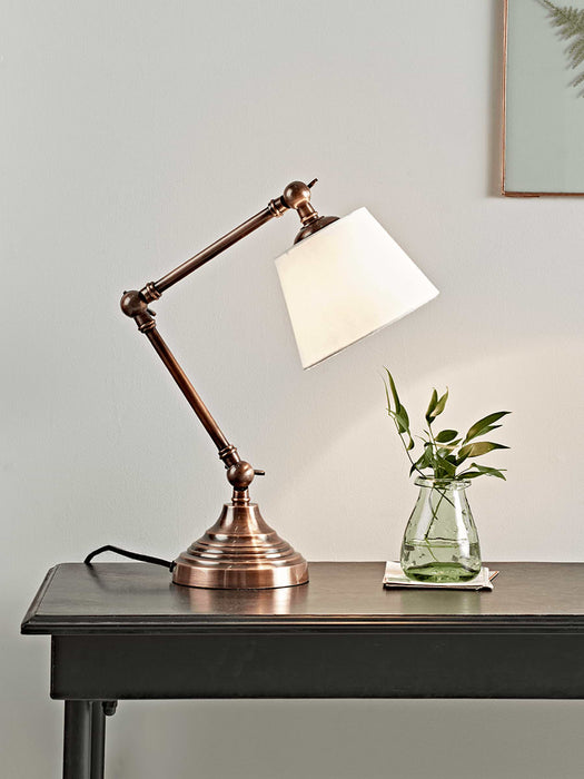 Antique Copper Desk Lamp