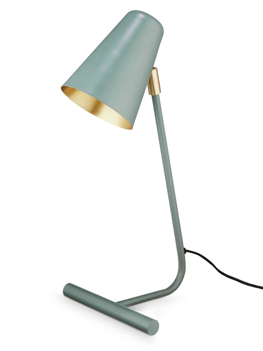 Smoke Green Conical Desk Lamp