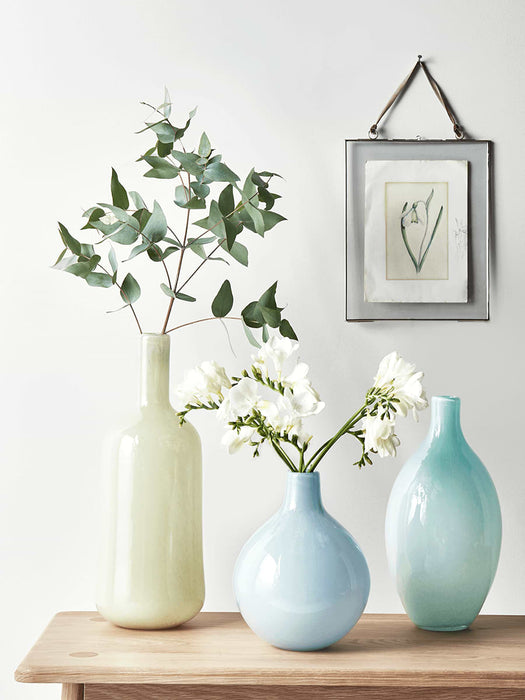 Handblown Soft Lemon Tall Vase