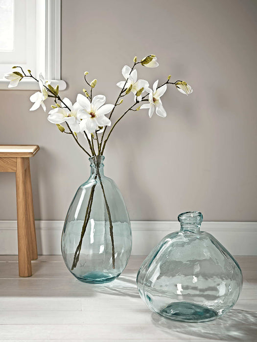 Textured Recycled Glass Vase- Tall