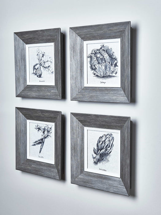 Four Garden Vegetable Prints