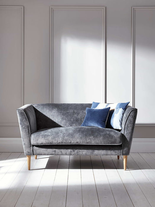 Timsbury Lustre Velvet Sofa - Grey