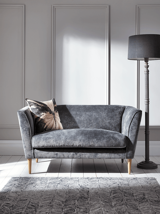 Timsbury Lustre Velvet Sofa - Grey