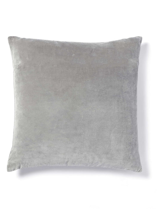 Waffle & Velvet Cushion - Dove Grey