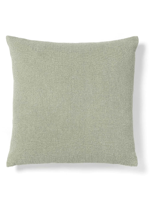 Waffle & Velvet Cushion - Sage