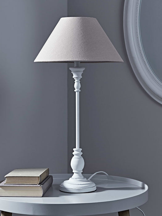 Tall White Table Lamp