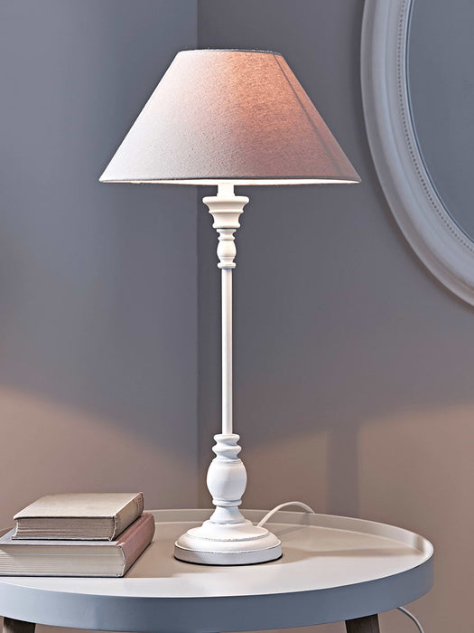 Tall White Table Lamp