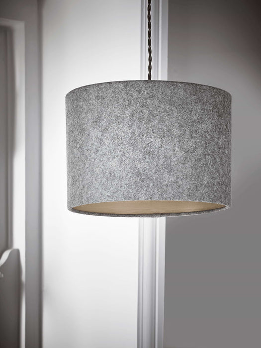 Grey Wool & Beech Wood Shade