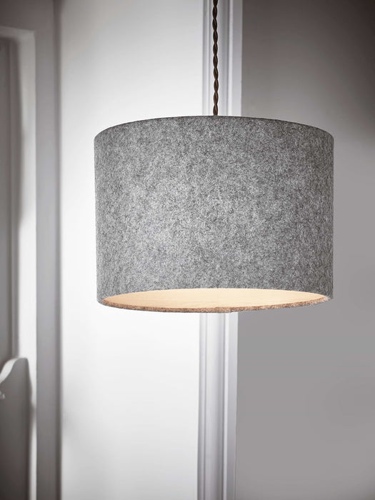 Grey Wool & Beech Wood Shade