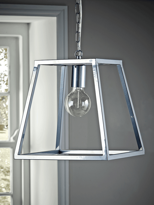 Trapeze Pendant - Zinc