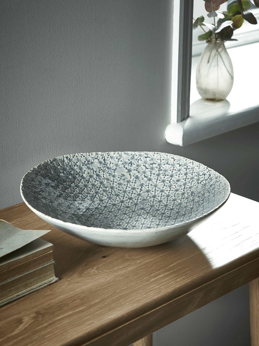 Soft Blue Textured Bowl