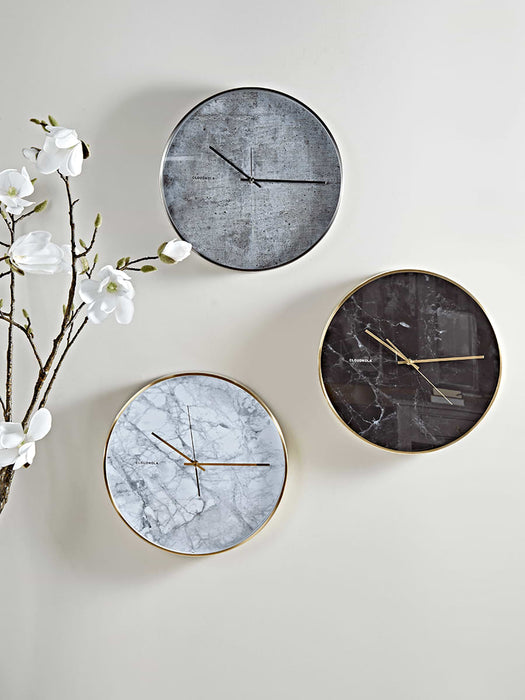 White Marble & Brass Clock