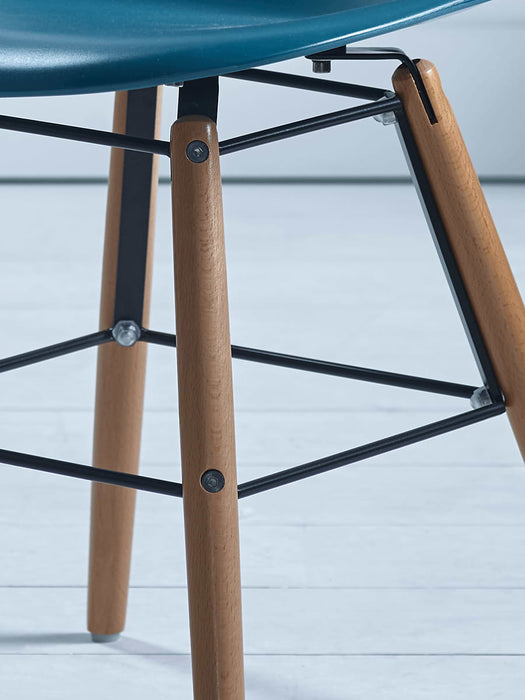 Nils Moulded Dining Chair - Teal