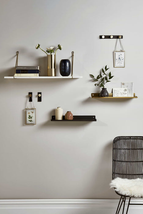 Slimline Metal Shelf - Black