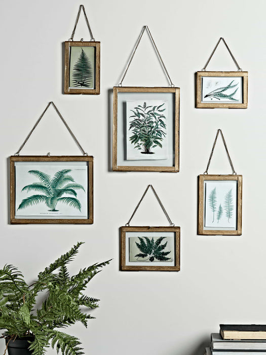 Embossed Hanging Brass Frame - Small Portrait