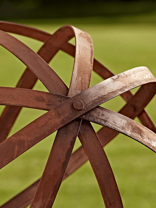 Two Rusty Sphere Decorations