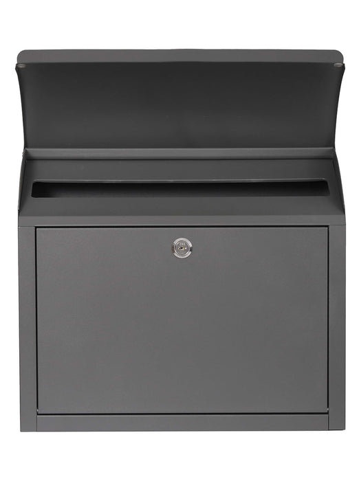 Grey Metal Post Box