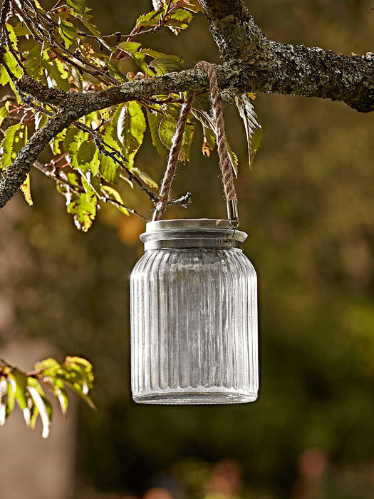 LED Solar Jar Lantern
