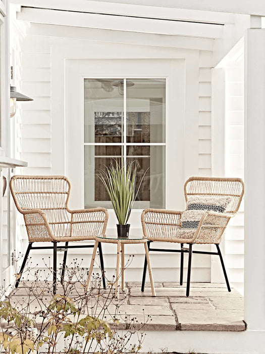 Faux Rattan Outdoor Armchair