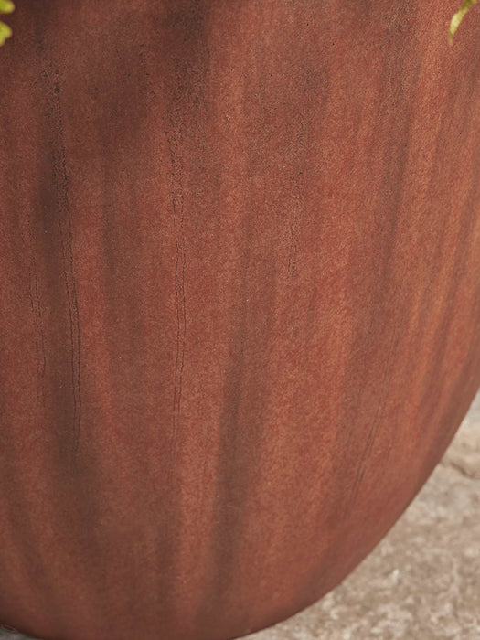 Large Rust Effect Planter