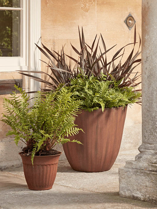 Rusty Cast Iron Planter