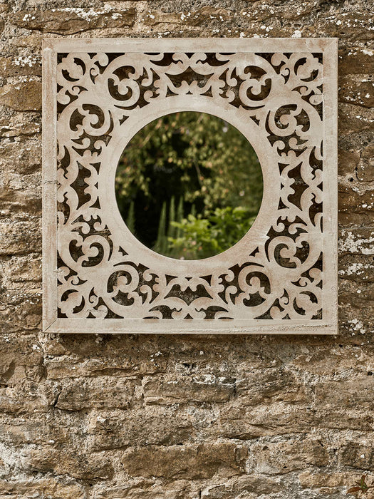 Elegant Square Outdoor Mirror