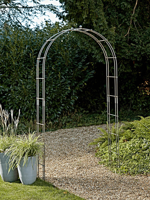 Raw Steel Rose Arch