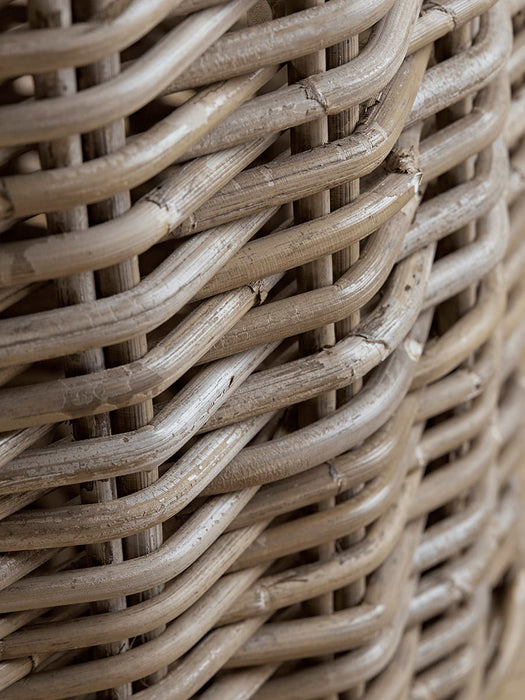 Two Round Rattan Baskets