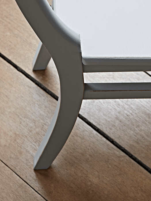 Two Soft Grey Dining Chairs