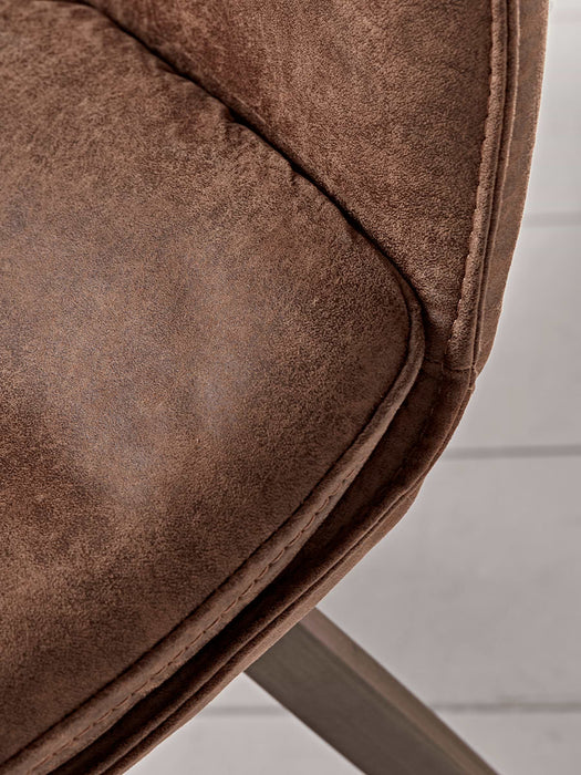 Williamsburg Tan Faux leather Upholstered Dining Chair - Set of 2